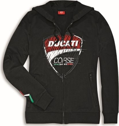 Ducati Dámská mikina CORSE SKETCH černá 98769504