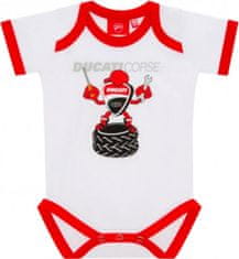 Ducati Dětské body MASCOTTE červeno/bílé 19 86001 56