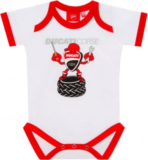 Ducati Dětské body MASCOTTE červeno/bílé 19 86001