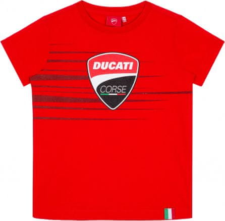 Ducati Dětské triko LOGO AND STRIPES červené 20 36013