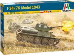 Italeri  Model Kit tank 7078 - T-34/76 Model 1943 (1:72)
