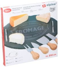 Alpina Kamenná sýrová deska sada 5 prvků