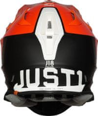 JUST 1 HELMETS Moto přilba JUST1 J18 PULSAR oranžovo/bílo/černá XS