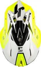Moto přilba JUST1 J18 PULSAR neonově žluto/bílo/černá XS