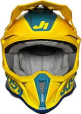 JUST 1 HELMETS Moto přilba JUST1 J18 PULSAR matná žluto/modrá S