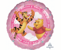 Amscan Fóliový balón 17" Medvídek Pú - It's a Girl