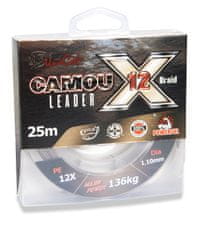 Saenger Uni Cat šňůra na návazce Camou X-12 Leader 12X, 1,2 mm, 154 kg, 25 m 