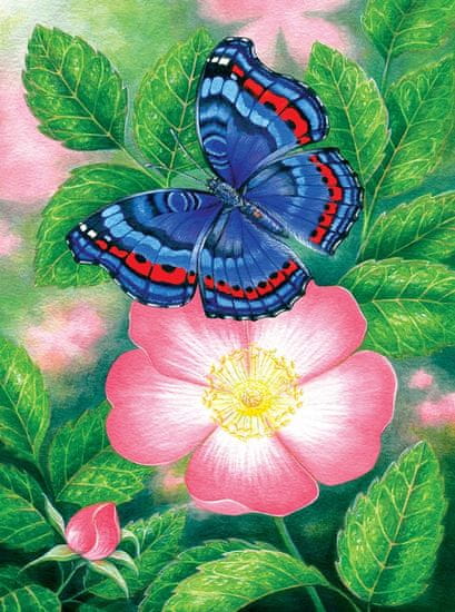 SunsOut Puzzle Motýl na květu