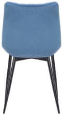 BHM Germany Jídelní židle Rahden, samet, modrá