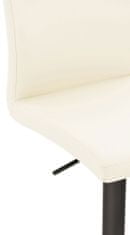 BHM Germany Barová židle Cadiz, syntetická kůže, černá / krémová