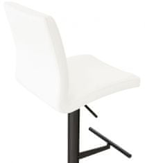 BHM Germany Barová židle Cadiz, syntetická kůže, černá / bílá