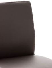 BHM Germany Barová židle Cadiz, syntetická kůže, ocel / hnědá