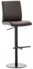 BHM Germany Barová židle Cadiz, syntetická kůže, černá / hnědá