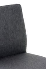 BHM Germany Barová židle Cadiz, textil, černá / tmavě šedá