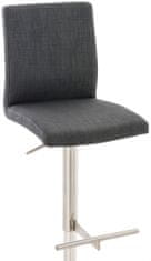 BHM Germany Barová židle Cadiz, textil, ocel / tmavě šedá