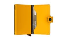 Žlutá kožená peněženka SECRID Miniwallet Yard Powder Ochre