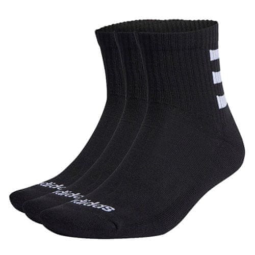 Adidas Ponožky , HC 3S QUART 3pp | HD2212 | BLACK/BLACK/BLACK | XS