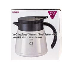Hario Hario Insulated Stainless Steel Server V60-02 - bílý - 600 ml