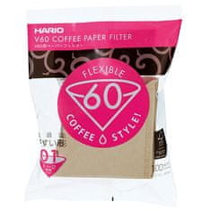 Hario Hnědé papírové filtry Hario Misarashi - V60-01 - 100 kusů