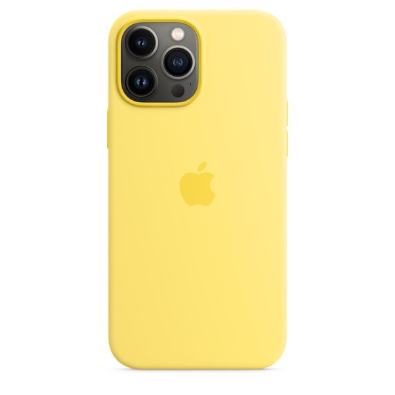 Apple Silikonový kryt s MagSafe na iPhone 13 Pro Max MN6A3ZM/A, žlutý - zánovní