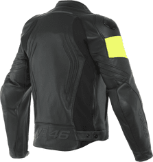 Dainese Moto bunda VR46 POLE POSITION kožená černo/žlutá 52