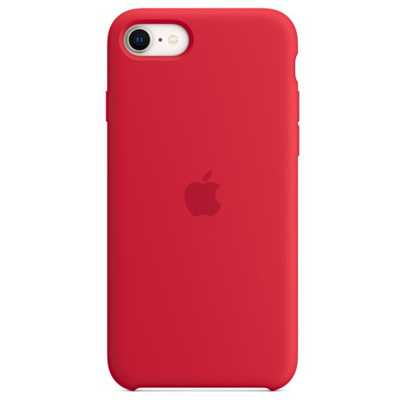 Levně Apple Silikonový kryt na iPhone SE MN6H3ZM/A, červený