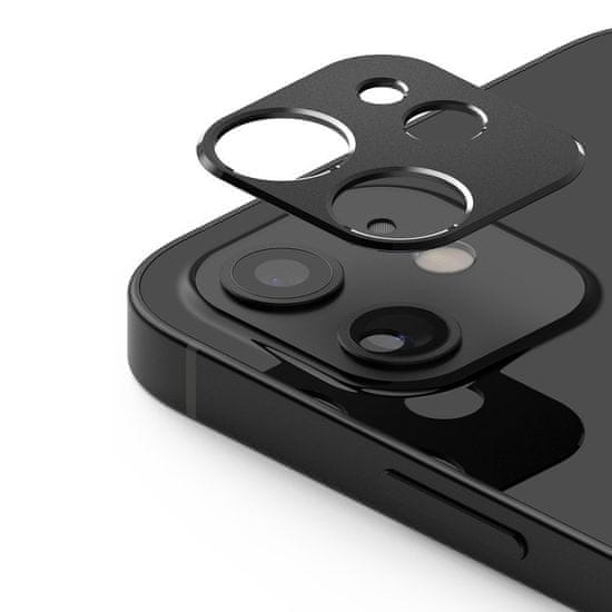RINGKE Camera Styling super odolný chránič zadní kamery pro Apple iPhone 12 - Černá KP14712
