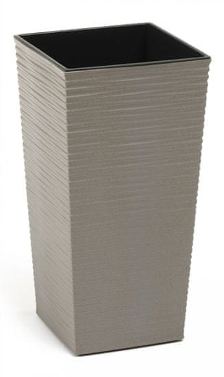 Lamela Finezia Eco wood dluto, šedá, 400x400x750 mm