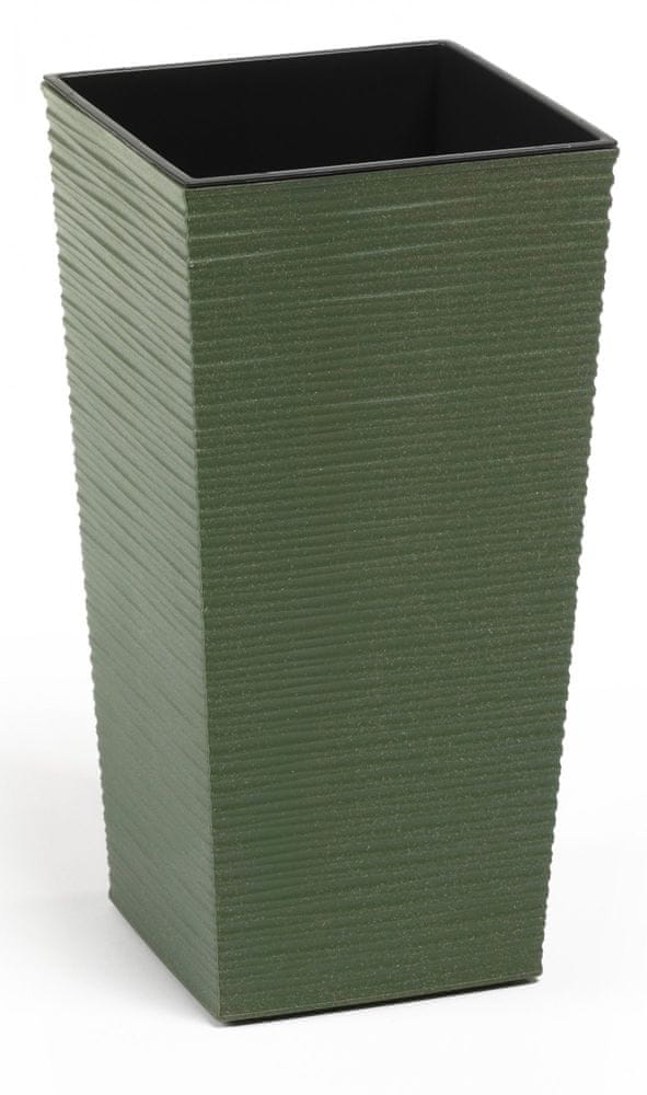 Levně Lamela Finezia Eco wood dluto, zelená, 400x400x750 mm