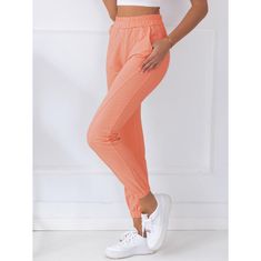 Dstreet Dámské teplákové kalhoty STIVEL oranžová uy0908z L