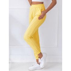 Dstreet Dámské teplákové kalhoty STIVEL lemon žlutá uy0904z L