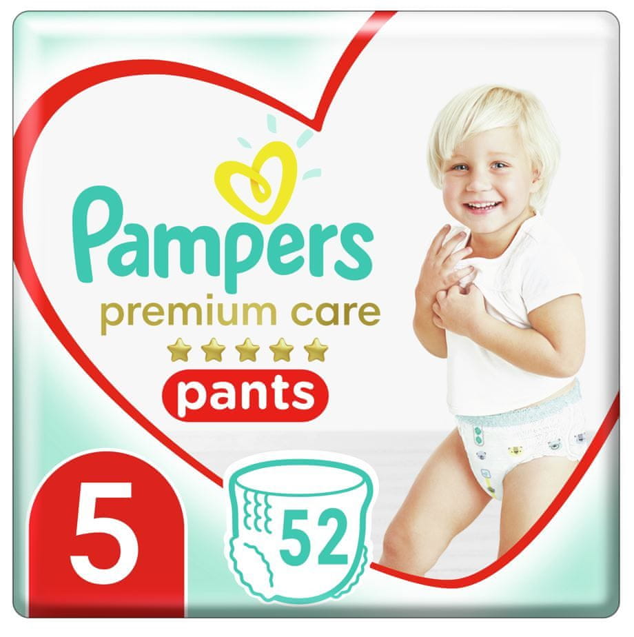 Levně Pampers Premium Care Pants Vel.5, 52 Plenkových Kalhotek
