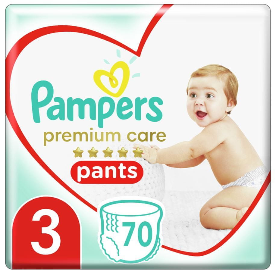 Levně Pampers Premium Care Pants Vel.3, 70 Plenkových Kalhotek