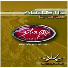 Stagg AC-1356-BR, sada strun pro akustickou kytaru, medium