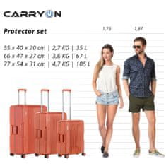CARRY ON Sada kufrů Protector Terra 3-set