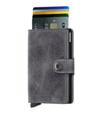 Secrid Šedá peněženka SECRID Miniwallet Vintage Grey-Black
