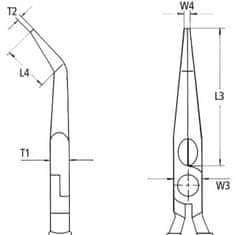 Knipex 25 26 160 Půlkulaté kleště s břity (Kleště pro radiotechniku)