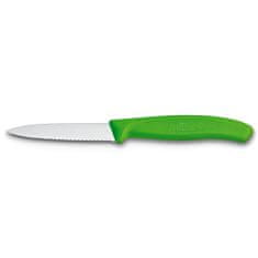 Victorinox Nůž kuchyňský zelený 8cm vlnka