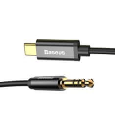 BASEUS Yiven audio kabel USB-C / 3.5mm jack 1.2m, černý