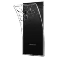 Spigen Liquid Crystal silikonový kryt na Samsung Galaxy S22 Ultra, průsvitný