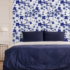Muralo Tapeta Do ložnice KVĚTY višní větvičky Rostliny 3D