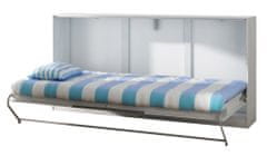 Homlando Skládací sklápěcí postel ROGER 90x200 cm řemeslná bílá / grafit