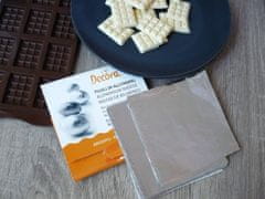 Decora Fólie pro balení čokolád - stříbrná 10x10cm 150ks 