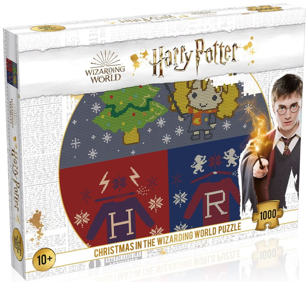 Levně Winning Moves Puzzle Harry Potter: Vánoční svetry 1000 dílků