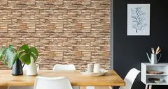 Muralo Tapeta do obývacího pokoje KÁMEN břidlice 3D Efekt Dekorace