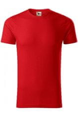 Malfini Pánské triko, strukturovaná organická bavlna, červená, S