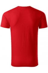 Malfini Pánské triko, strukturovaná organická bavlna, červená, S