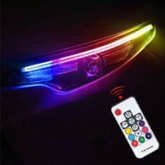 motoLEDy DRL FLEX LED světla den + dynamické směry + RGB, venkovní