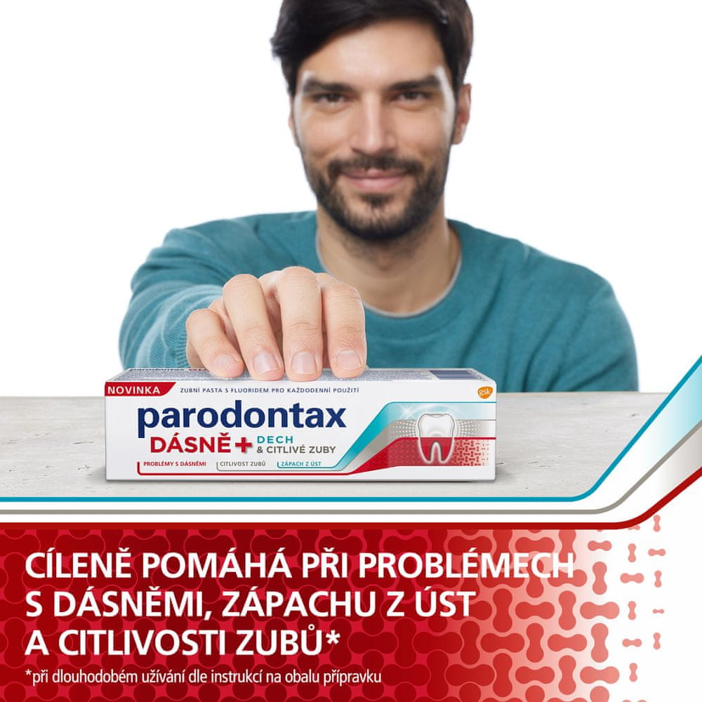 Levně Parodontax zubní pasta pro Dásně + Dech & Citlivé zuby 2x75ml