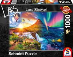 Schmidt Puzzle Den a noc: Island 1000 dílků